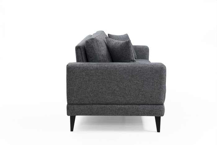 Atelier Del Sofa Sofá Cama 3 Plazas Gris Oscuro 210x90x85 cm